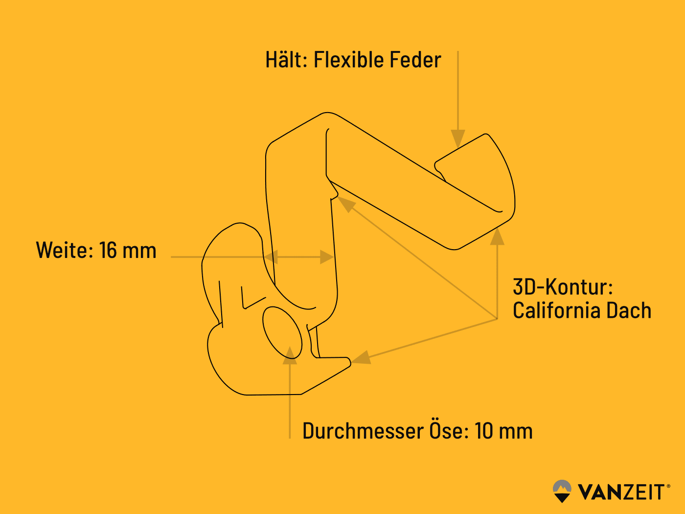 Features original Calihook VANZEIT