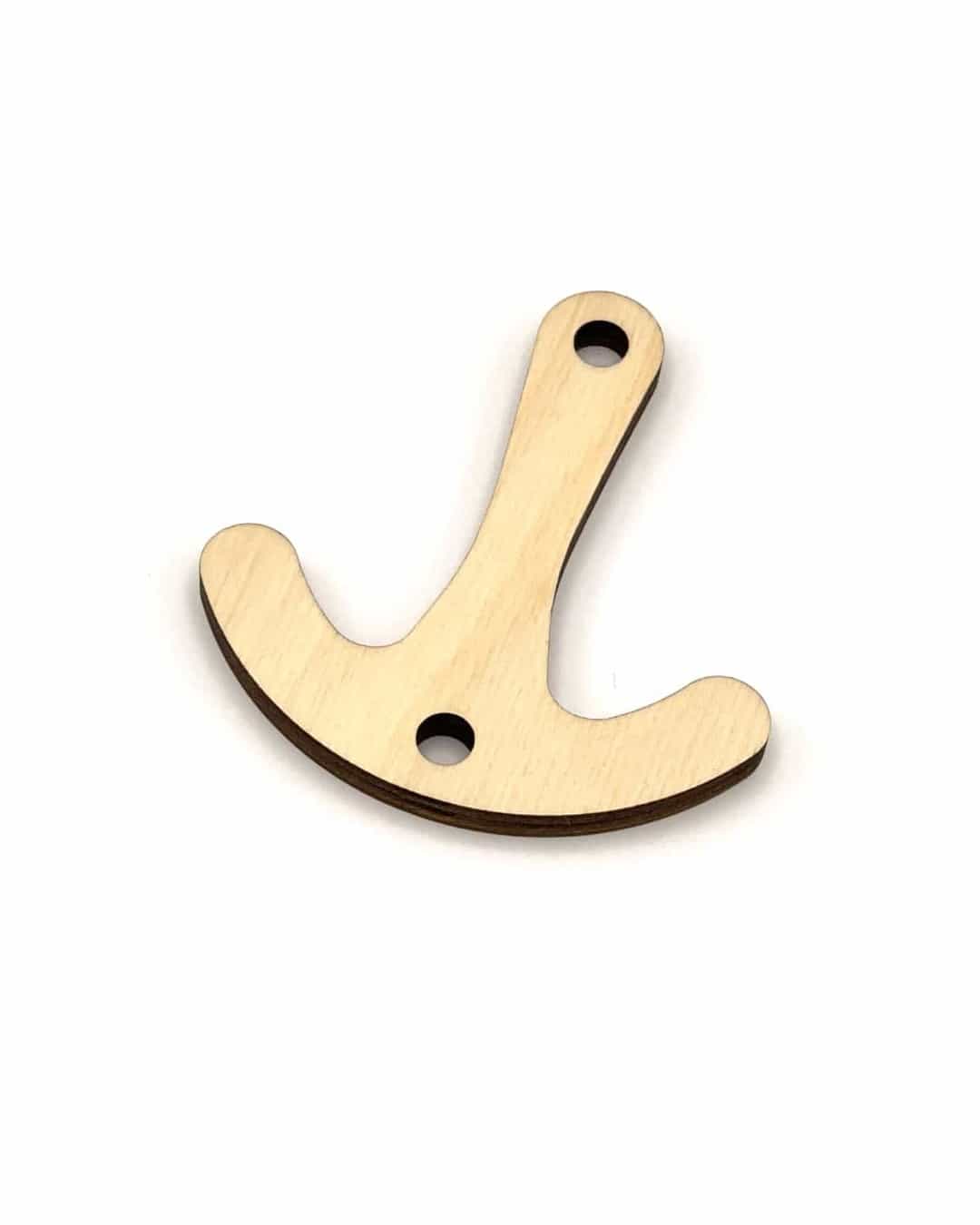 wooden double hook VANKER Single double hook for a hanging wardrobe