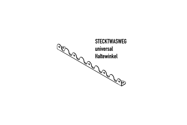 Zeichnung Trittstufenregal Extra Haltewinkel