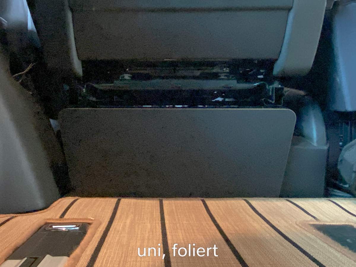 BLEIBTDRAN Verkleidung Sitzkonsole UNI, foliert BLEIBTDRAN Verkleidung Sitzkonsole UNI, foliert