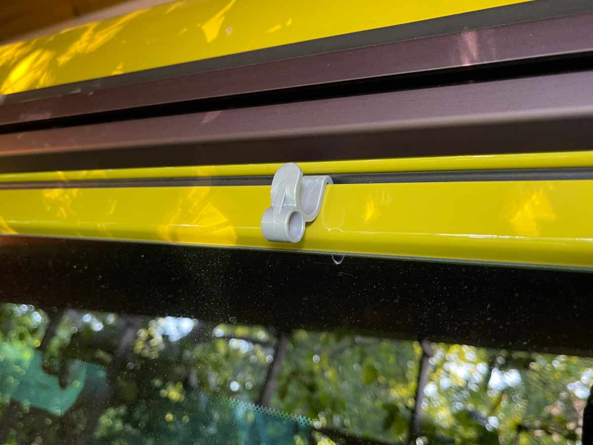 Clothes hook for the sliding door on the VW T6.1, T6, T5 etc. - KLEMMT Clothes hook for the sliding door on the VW T6.1, T6, T5 etc. - KLEMMT