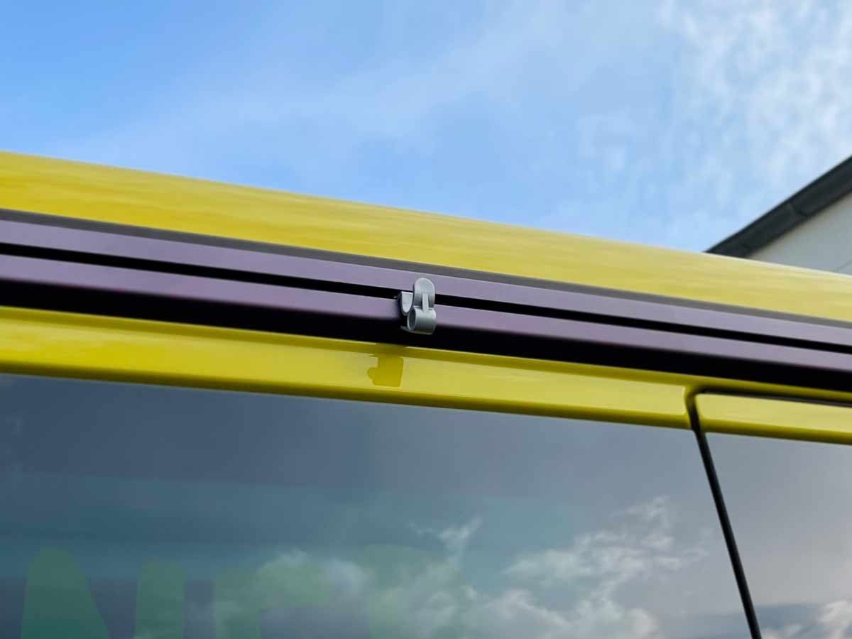 CLIPPER coat hook for the VW California Multirail on T6.1, T6 and T5 CLIPPER coat hook for the VW California Multirail on T6.1, T6 and T5