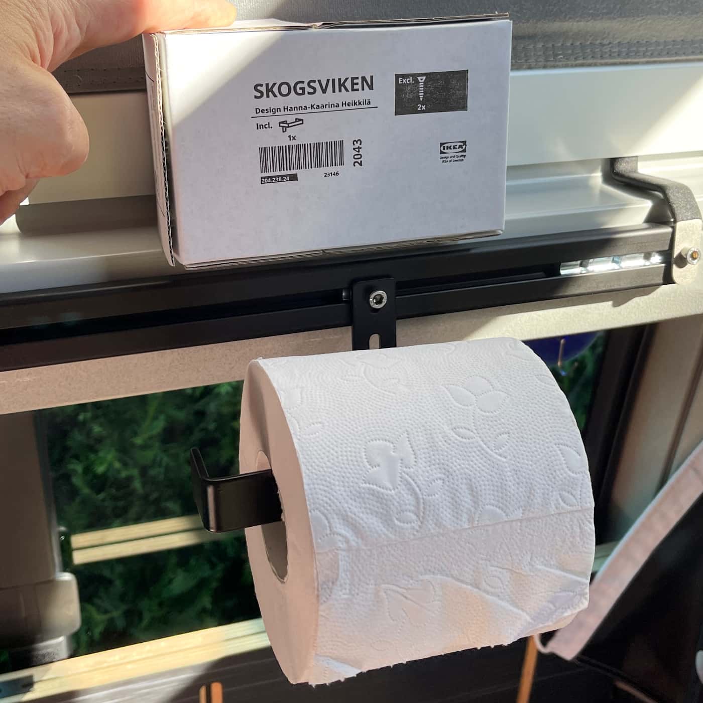 IKEA Skogsviken Toilettenpapierhalter an VANZEIT ® VANRAIL